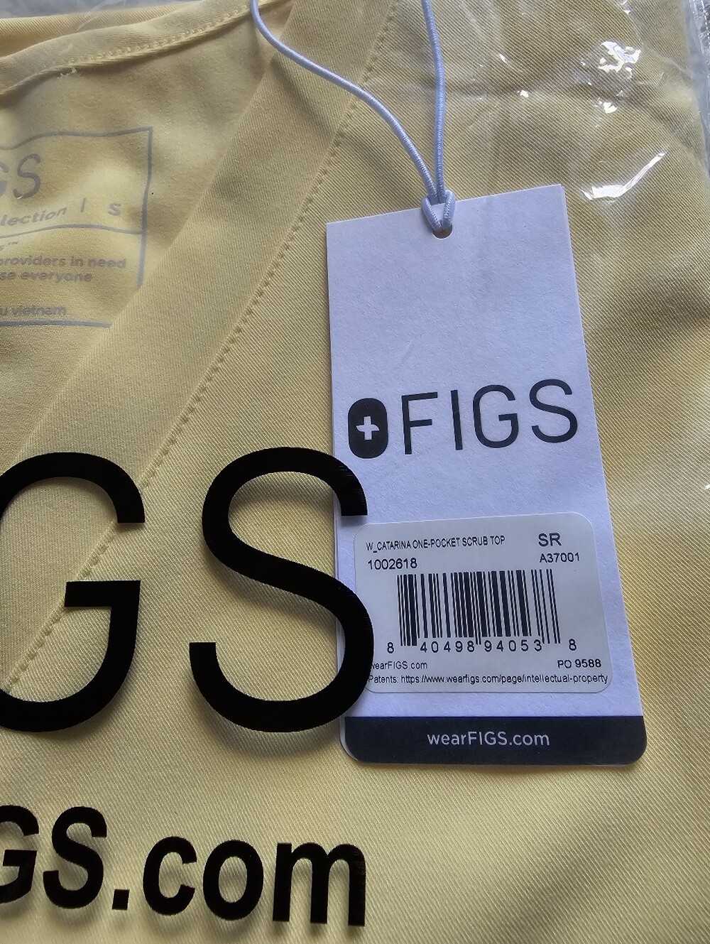 FIGS BUTTER YELLOW ZAMORA JOGGER SCRUB SET. - Picture 6 of 6